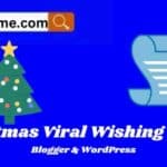 Merry Christmas Wishing Script For Blogger WordPress